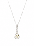 SHIVA TEARDROP SILVER NECKLACE