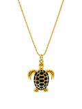 ONYX TURTLE NECKLACE
