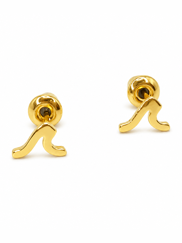 OCEAN WAVE STUD EARRINGS