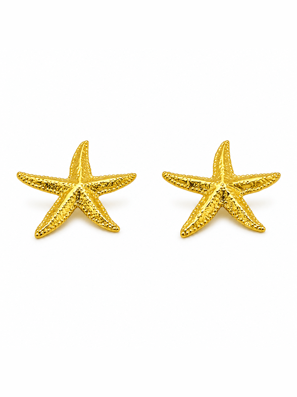 LUXE SEA STAR STUD EARRINGS