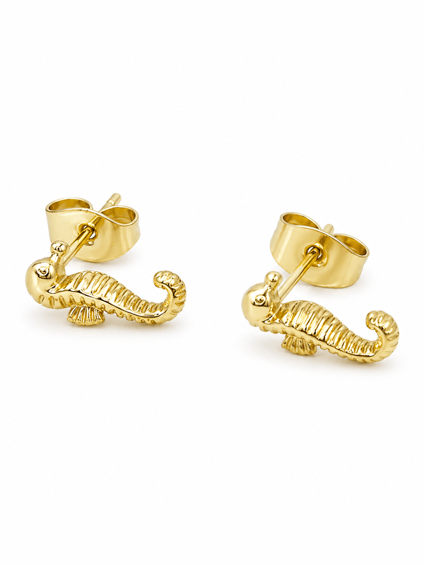 COASTAL DREAM SEAHORSE STUD EARRINGS