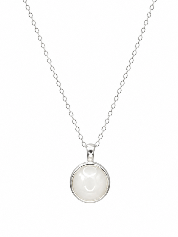 IVORY MIST SILVER NECKLACE