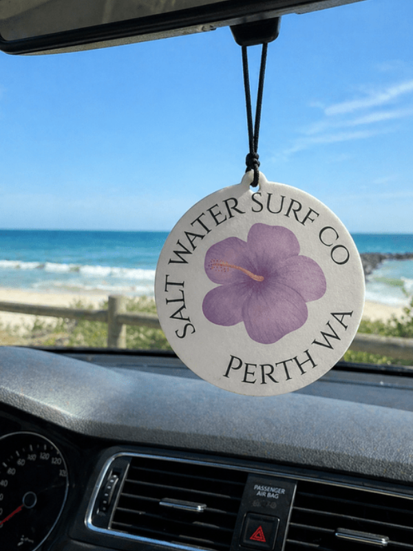 SALT WATER SURF CO – CAR FRESHENER PURPLE FRANGIPANI