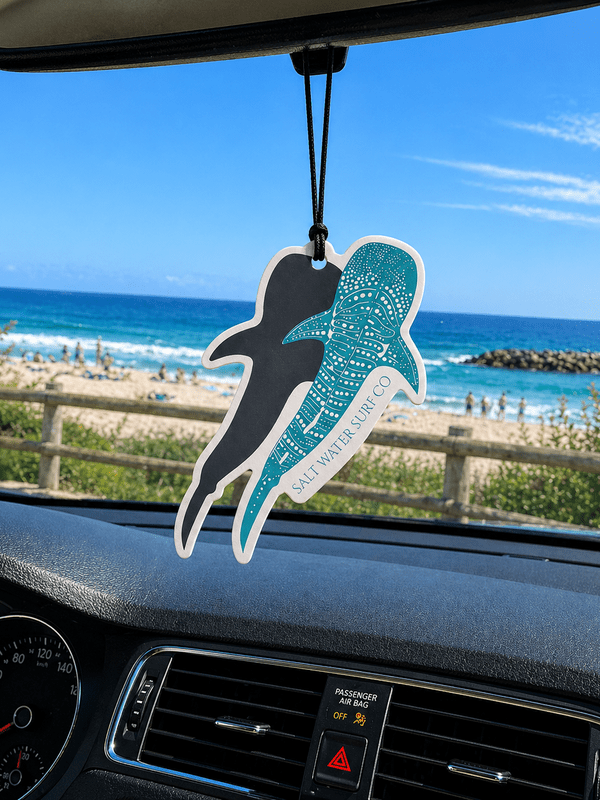 SALT WATER SURF CO – CAR FRESHENER WHALE SHARK (GREEN)