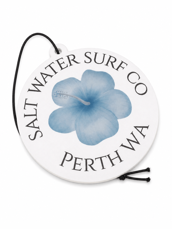 SALT WATER SURF CO – CAR FRESHENER BLUE FRANGIPANI