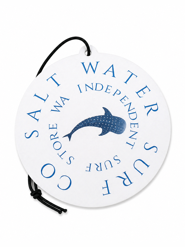 SALT WATER SURF CO – CAR FRESHENER RETRO WHALE SHARK (CIRCLE)