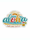 SALT WATER SURF CO – VINYL STICKERS ALOHA