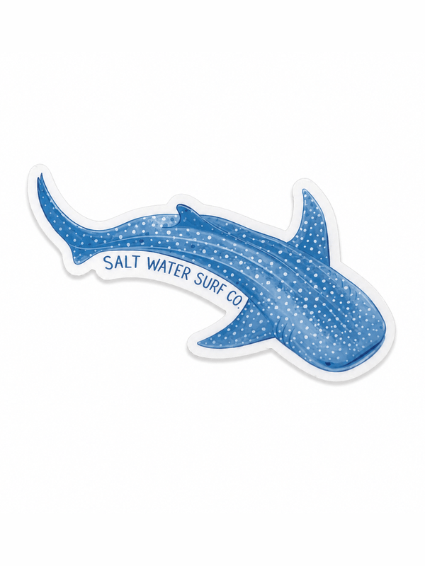SALT WATER SURF CO – VINYL STICKERS WHALE SHARK