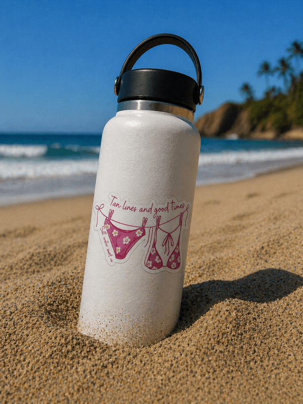 SALT WATER SURF CO – VINYL STICKERS TAN LINE AND GOOD TIMES