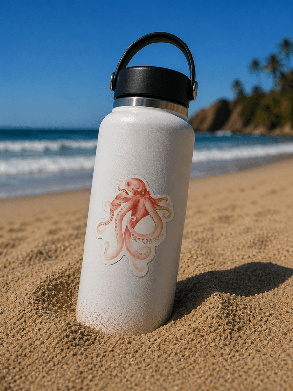 SALT WATER SURF CO – VINYL STICKERS OCTOPUS