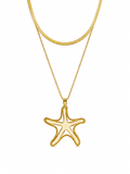 IVORY HALO STARFISH NECKLACE