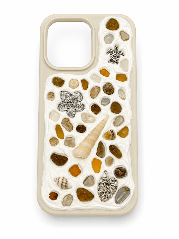 COASTAL HANDMADE SHELL IPHONE 13 PRO PHONE CASE