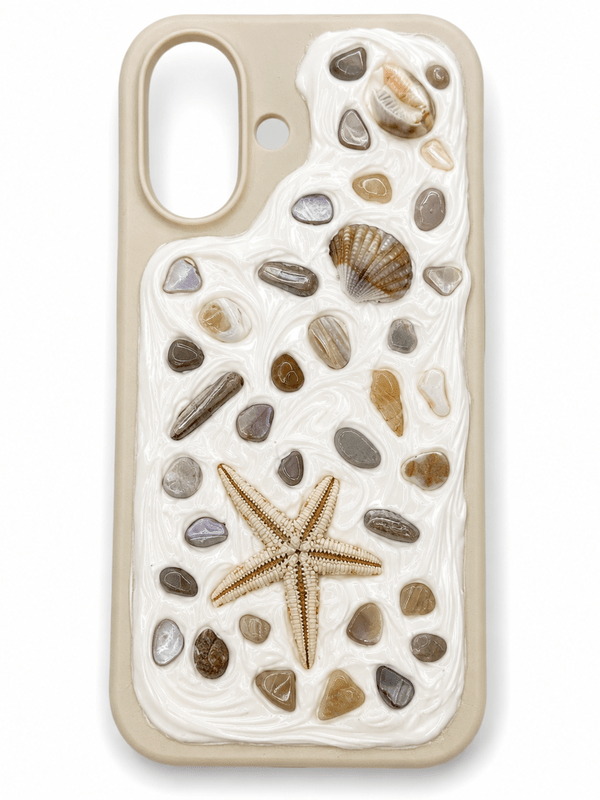 COASTAL HANDMADE SHELL IPHONE 16 PHONE CASE