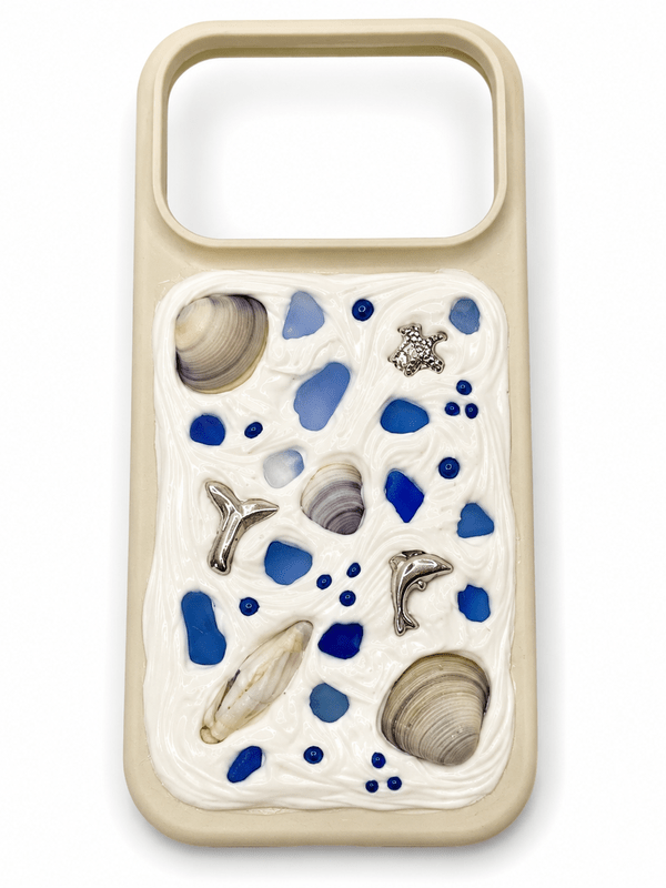 COASTAL HANDMADE SHELL IPHONE 17 PRO PHONE CASE