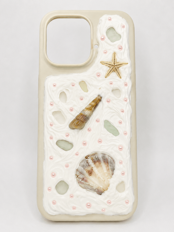 COASTAL HANDMADE SHELL IPHONE 16 PRO MAX PHONE CASE