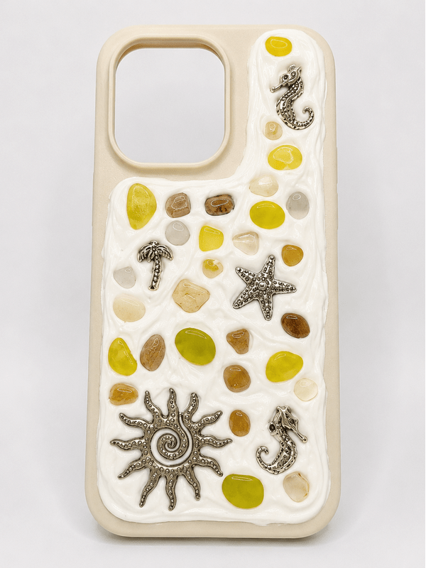 COASTAL HANDMADE SHELL IPHONE 16 PRO PHONE CASE