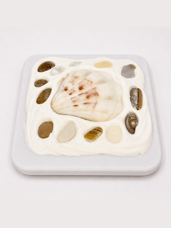 COASTAL HANDMADE SHELL COMPACT MIRROR
