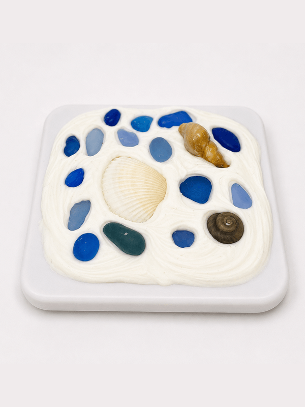COASTAL HANDMADE SHELL COMPACT MIRROR