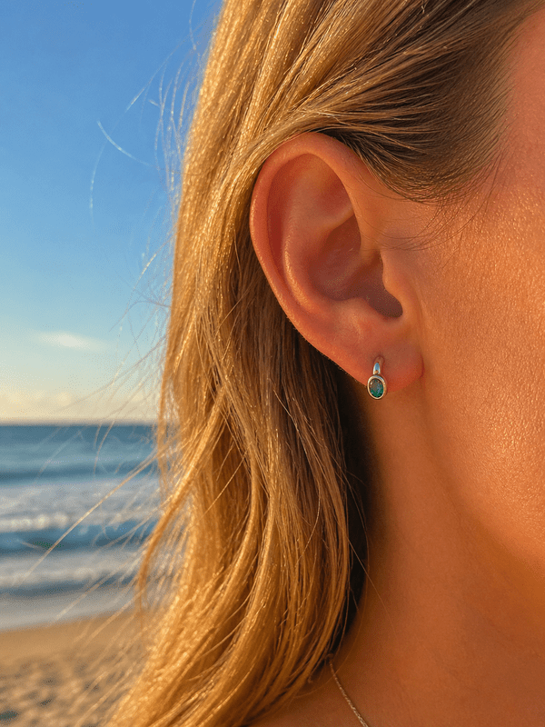 VERDANT COAST HUGGIE EARRINGS