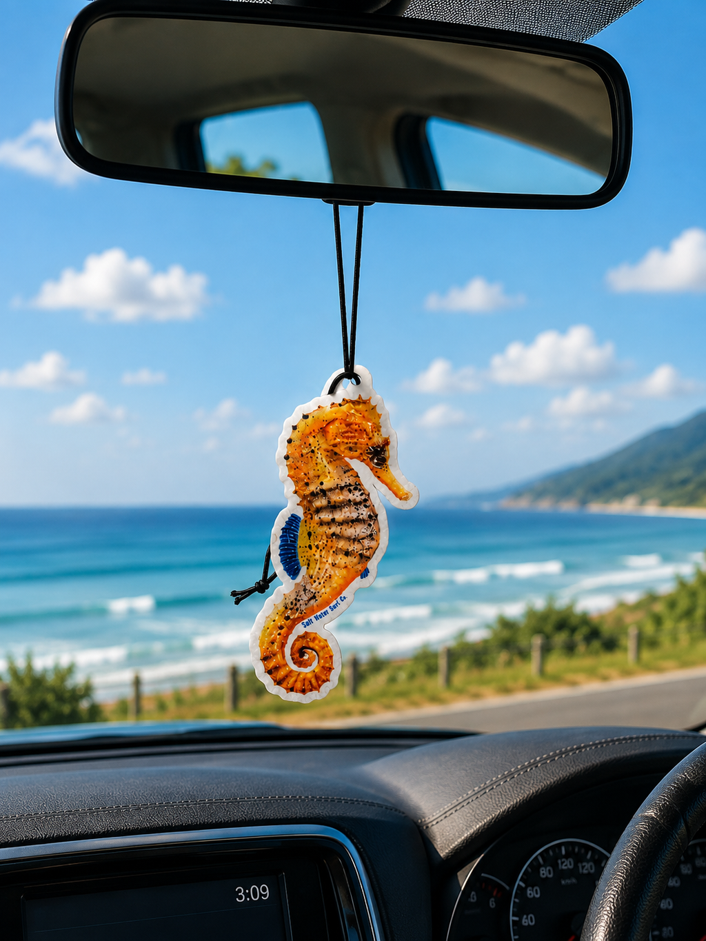 Salt Water Surf Co Car Freshener Seahorse