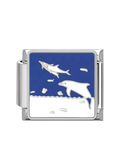Deep Sea Dolphin Italian Bracelet Charm