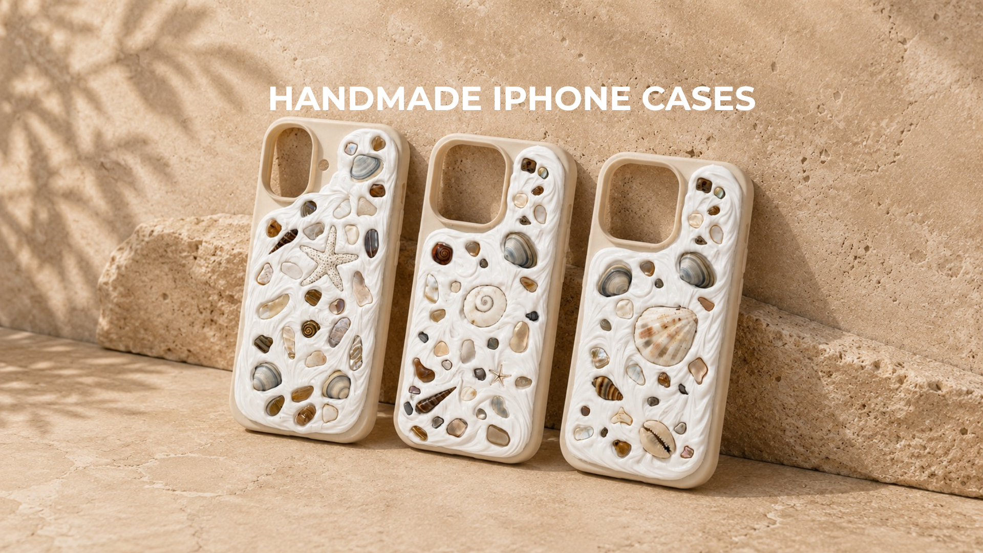Handmade phone cases featuring unique ocean-inspired designs at Salt Water Surf Co.