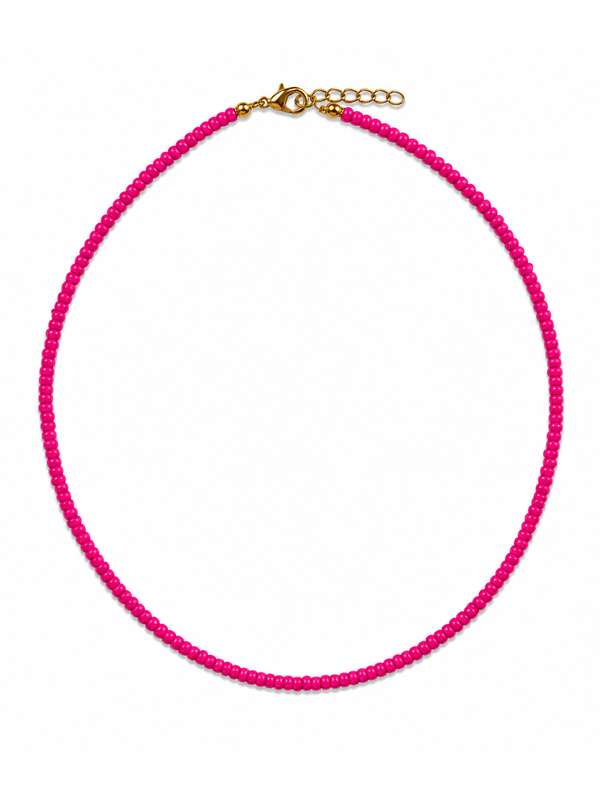 SIMPLE BEADED ECLIPSE NECKLACE