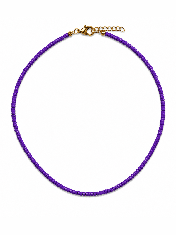 SIMPLE BEADED ECLIPSE NECKLACE