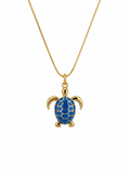 BLUE SEA TURTLE NECKLACE