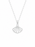 WHITE SHELL PENDANT NECKLACE