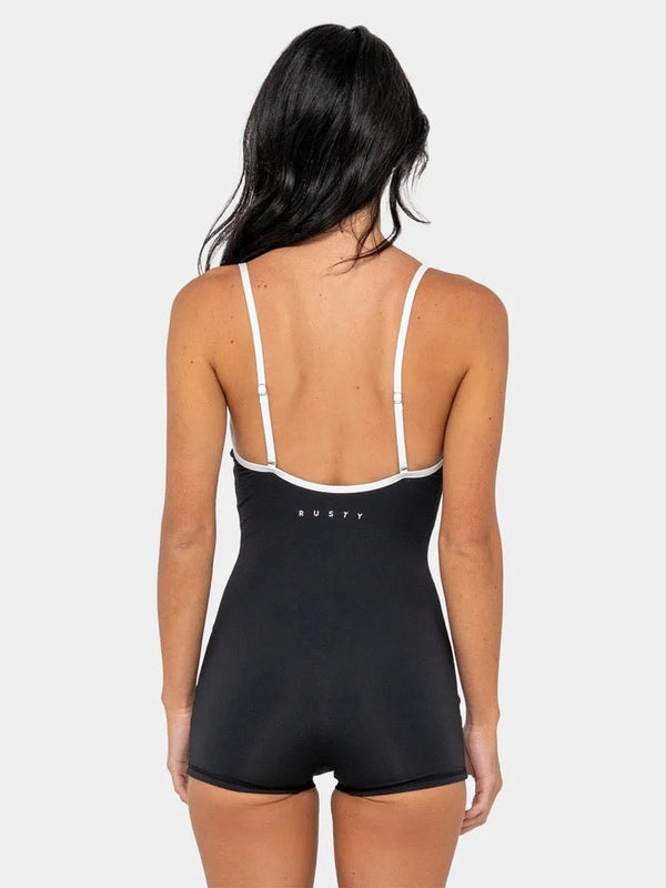 RUSTY ESSENTIALS CONTRAST ROMPER ONE PIECE