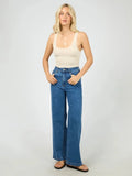 ALL ABOUT EVE WASHED RIB LACE TANK