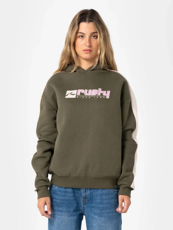 RUSTY HAILSTONE OVERSIZED FLEECE HOODIE