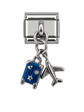 Jetset Blue Italian Bracelet Charm