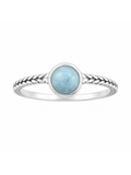 Larimar Rope Ring