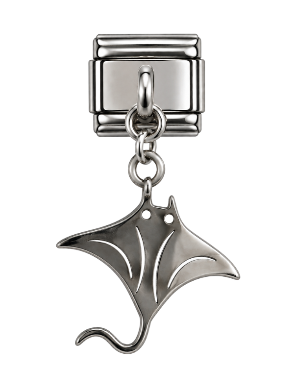 Manta Ray Italian Bracelet Charm