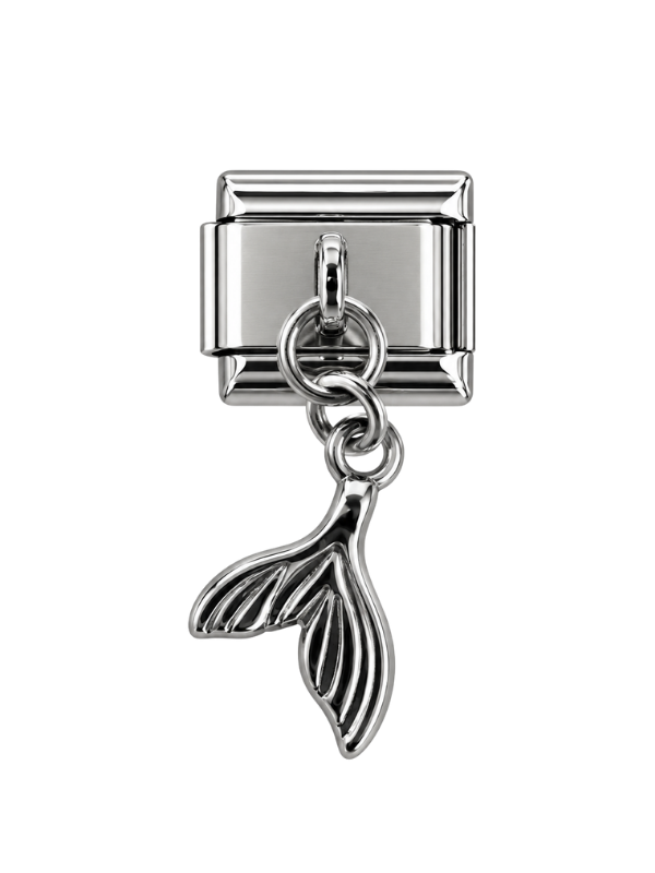 Mermaid Tail Drop Italian Bracelet Charm