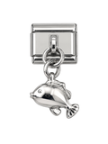Ocean Blow Fish Italian Bracelet Charm