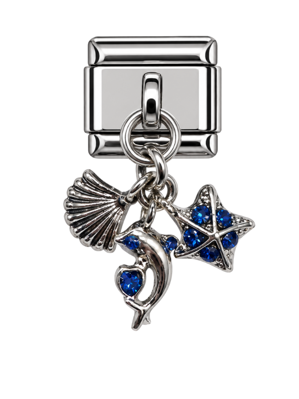 Ocean Italian Bracelet Charm