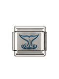 Ocean Tail Italian Bracelet Charm