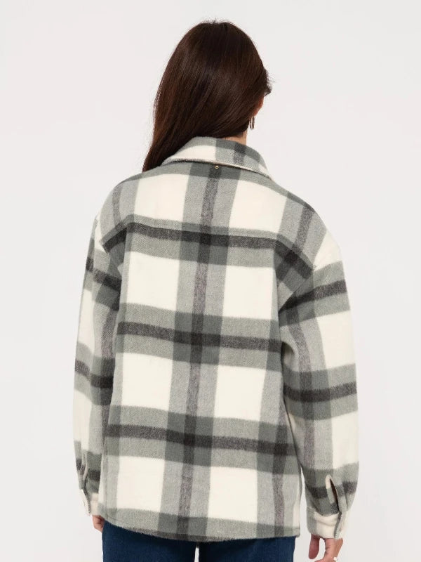 RUSTY WREN OVERSIZED PLAID JACKET