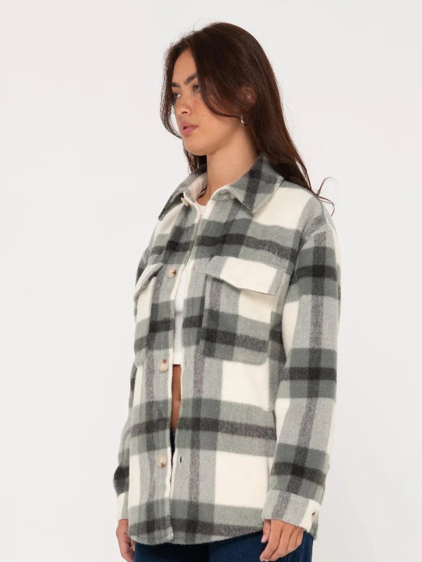 RUSTY WREN OVERSIZED PLAID JACKET