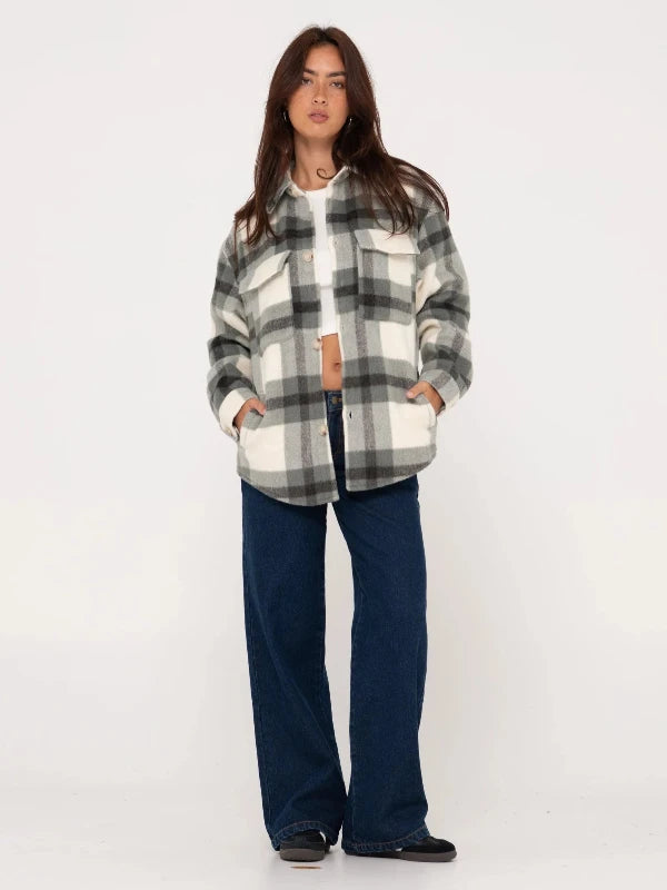 RUSTY WREN OVERSIZED PLAID JACKET