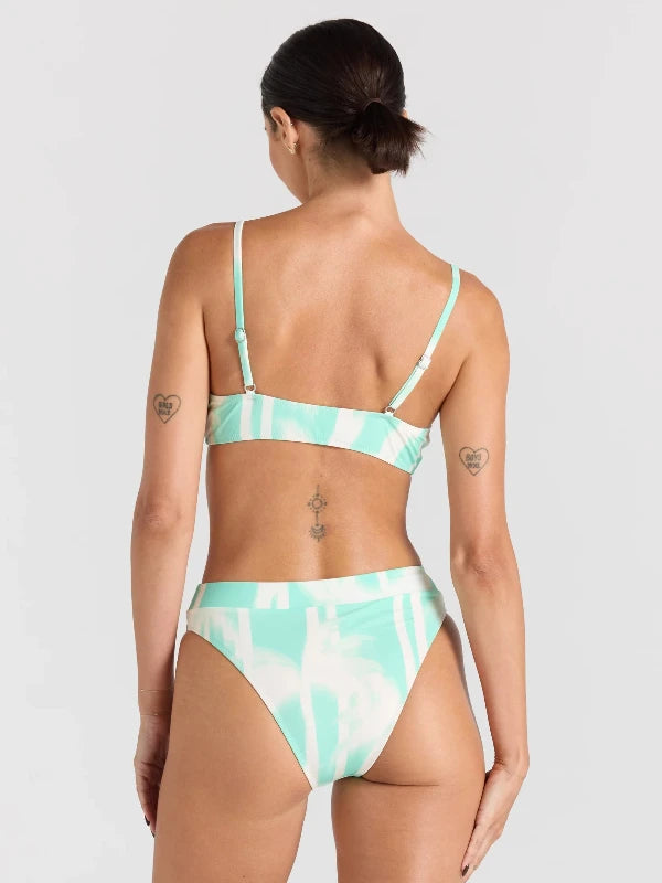 POOLSIDE PARADISO PALMS SCOOP BRALETTE TOP