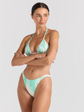 POOLSIDE PARADISO PALMS STRING TIE TOP