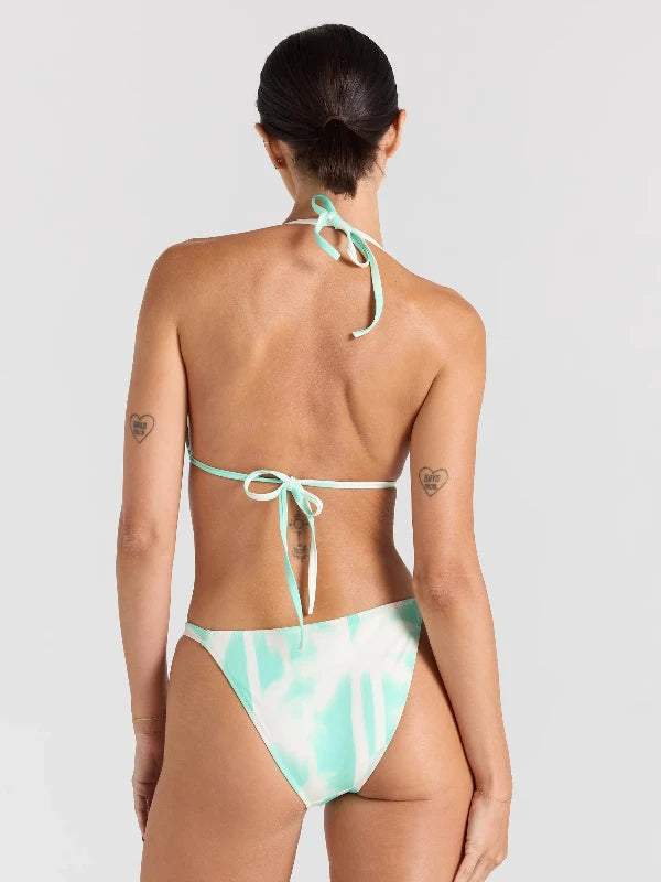 POOLSIDE PARADISO PALMS STRING TIE TOP