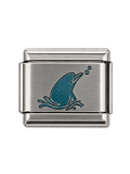 Playful Dolphin Italian Bracelet Charm