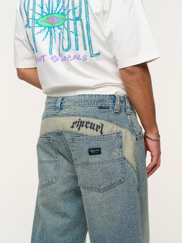 Rip Curl X Abrand Guys RC A5 Baggy Board Jeans