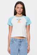 Rip Curl X Abrand RC Rash Vest Baby Tee whi/blu