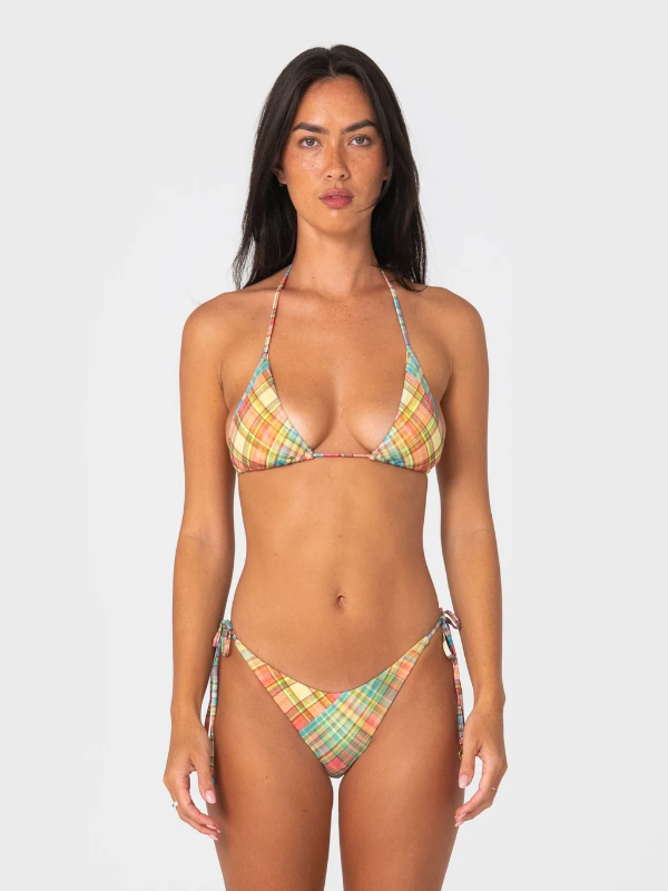 Rusty Check Moi Multiway Bikini Top